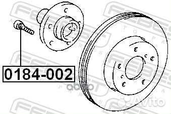 Шпилька колесная toyota kluger L/V ACU25/MCU25 4WD