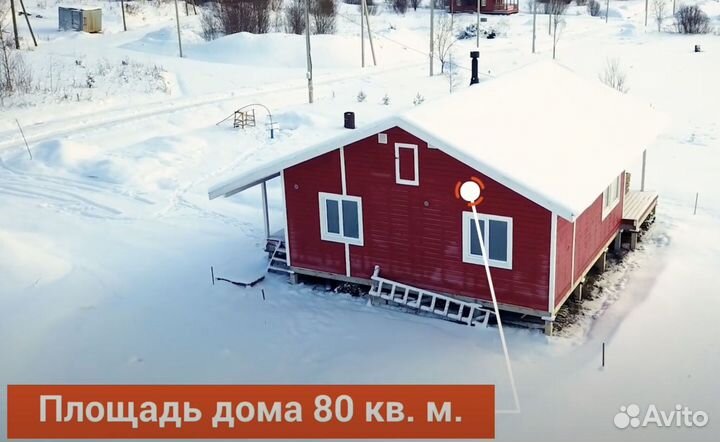 Деревянный дом 88м