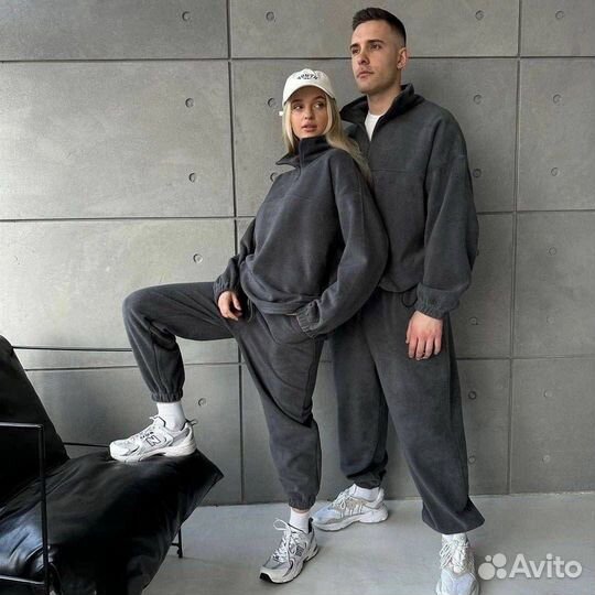 Парные костюмы на флисе для девушек и мужчин