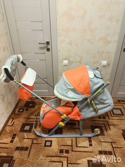 Детские санки коляска