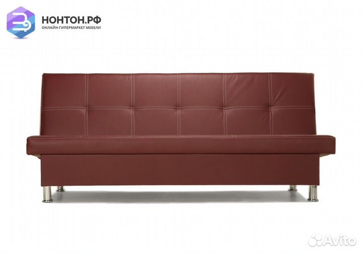 Диван клик-кляк Бомонд бордовый