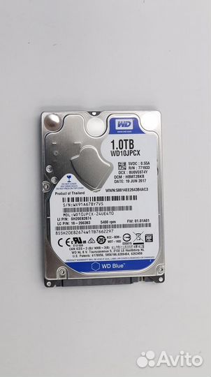 Жесткий диск для ноутбука WD WD10jpcx 1tb