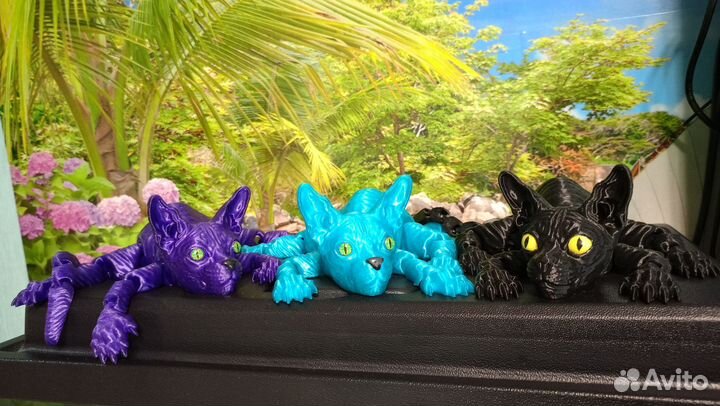 Большой котенок сфинкс 3 д 3 д печать