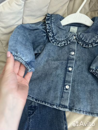 Джинсовая блуза/кофта на девочку H&M 68,92
