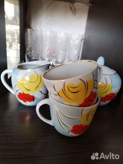 Фарфор СССР чайные пары 