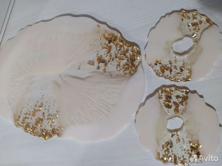 Тарелки, подстаканники, наборы ручной работы