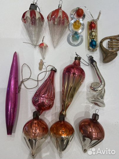 Елочные игрушки СССР старинные