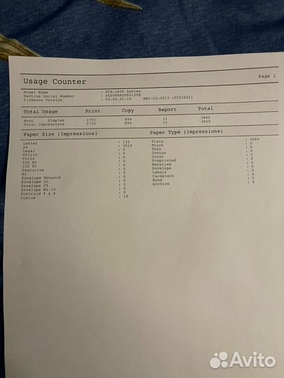 Продается лазерное мфу Samsung SCX-3400