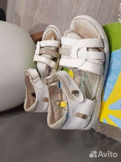 Босоножки для девочки, Kapika, б/у, р.29, нат.кожа