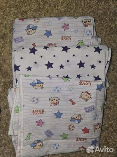 Пелёнки и плед отличное состояние