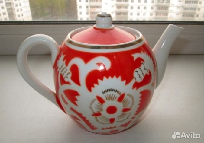 Фарфор чайник песочное, 0,65л, крытье,СССР