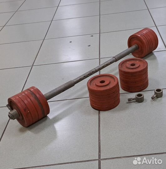 Гантели / штанга 2 в 1, СССР 21кг