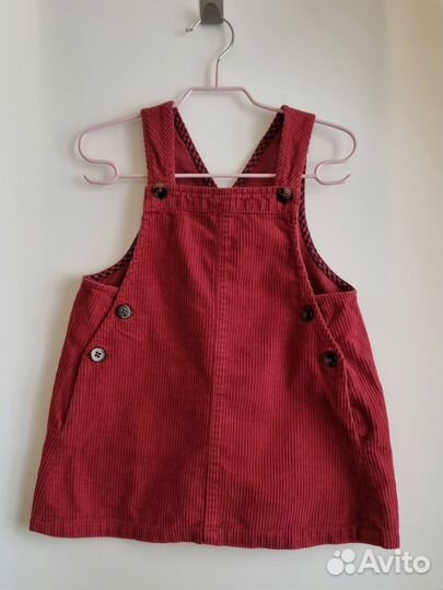 Сарафан zara детский вельветовый р. 98