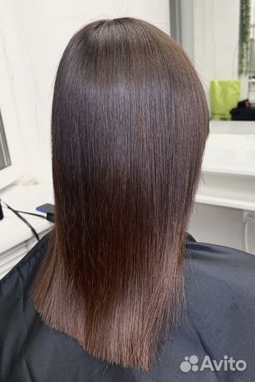 Кератиновое выпрямление волос