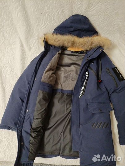 Пуховик мужской зимний удлинённый