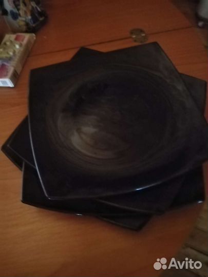Тарелки десертные Luminarc Quadrato Black 4 шт