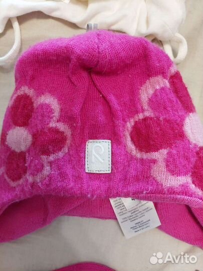 Шапка для девочки 3-6 мес reima