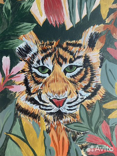 Картина акрилом на холсте