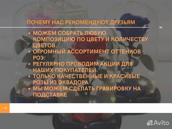 Живая роза в колбе