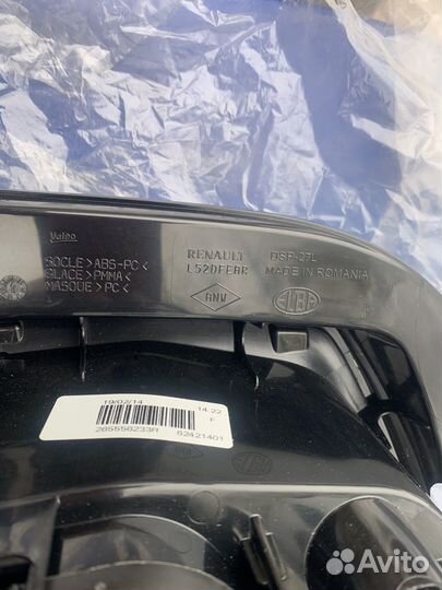 Фара Рено Логан 2 задняя левая