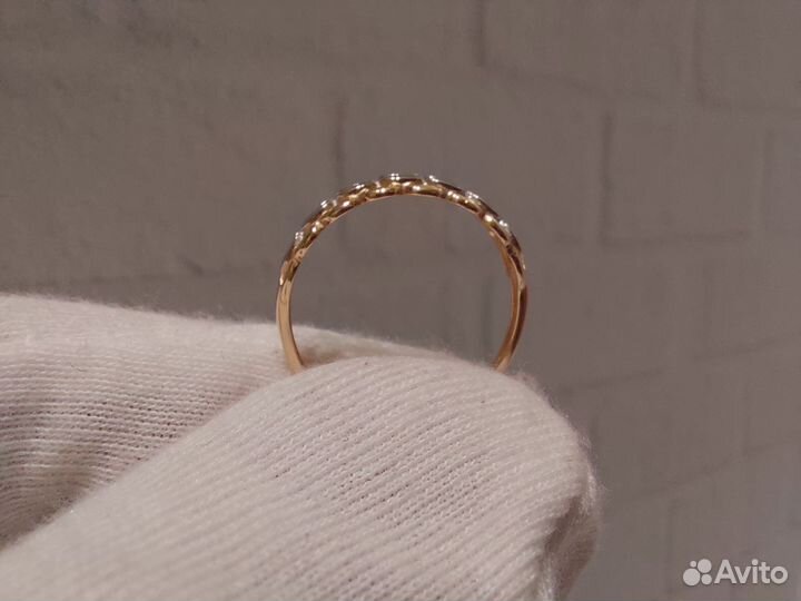 Золотое кольцо 16,5 размер Новое