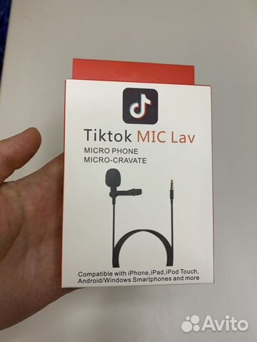 Петличный микрофон Тик Ток новый