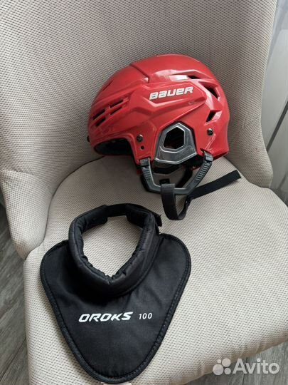 Шлем хоккейный bauer re akt S защита шеи oroks