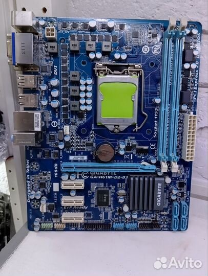 Мат. плата GA-H61M-D2-B3 (rev. 1.0) LGA1155