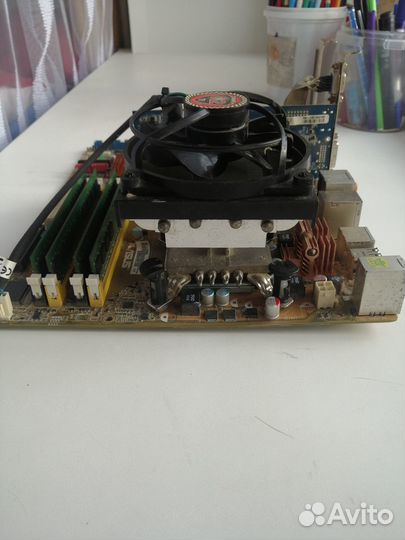 Комплект на сокете 775, можно по отдельности