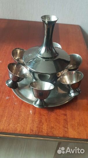 Мельхиоровые наборы для коньяка СССР