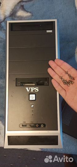 Корпус, кулер, блок питания, разветвитель