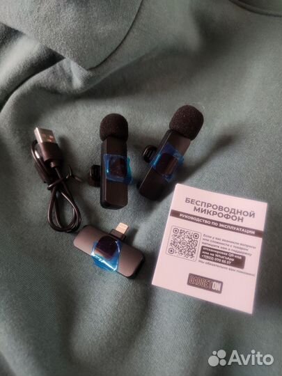 Микрофон-петличка парный для iPhone
