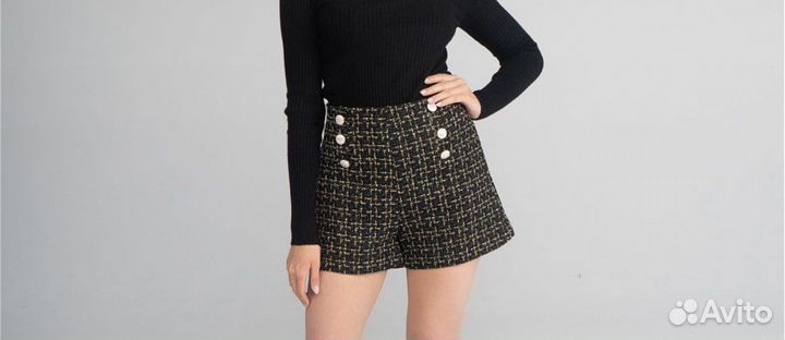 Твидовые шорты