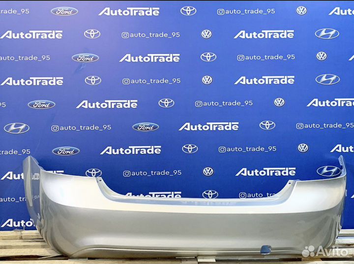 Бампер задний ford focus 2 серебристый