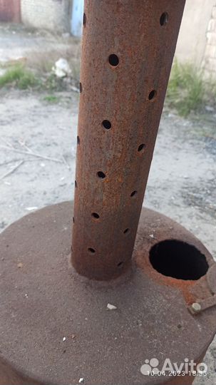 Печь на отработке для гаража теплицы