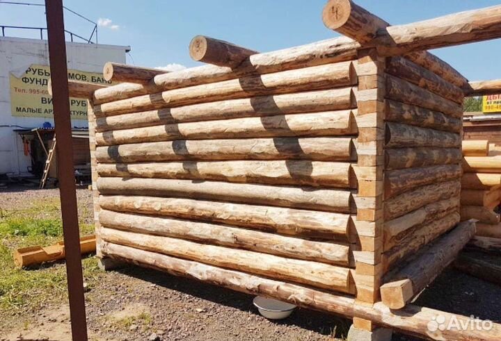 Сруб бани 3х4+3м, с Доставкой