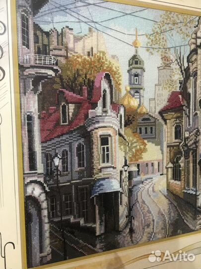 Картина вышитая крестом ручная работа