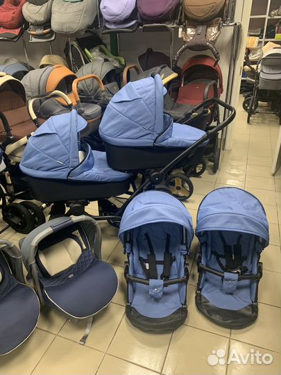 Коляска 3 в 1 bebetto 42 + авто 0-13