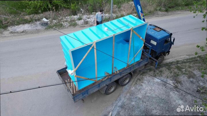 Прямоугольный бассейн из полипропилена с гарантией