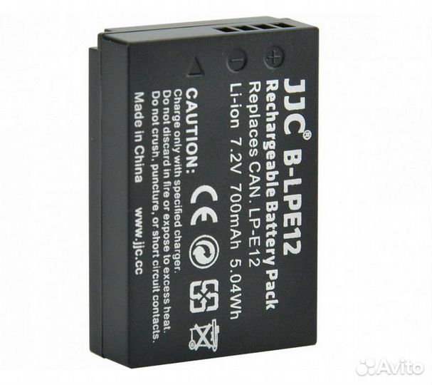 Аккумулятор JJC B-LPE12 (B-LPE12 для EOS 100D, Reb