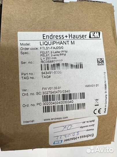 Endress+Hauser Liquiphant M FTL51-FAJ20/0