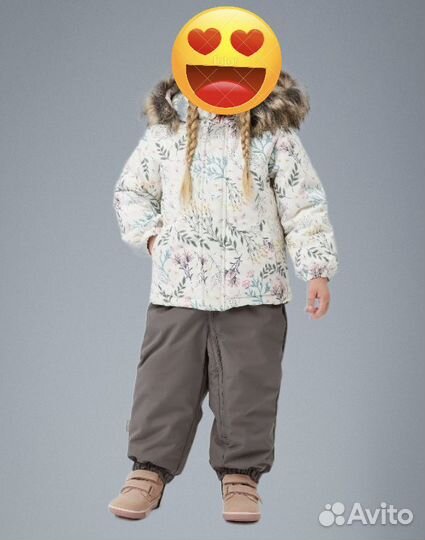 Зимний костюм для девочки 86