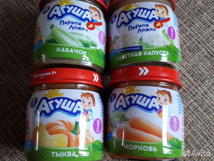 Дет питание: Пюре: овощное; мясо; мясо-овощи