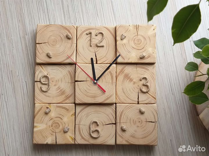 Часы настенные ручной работы