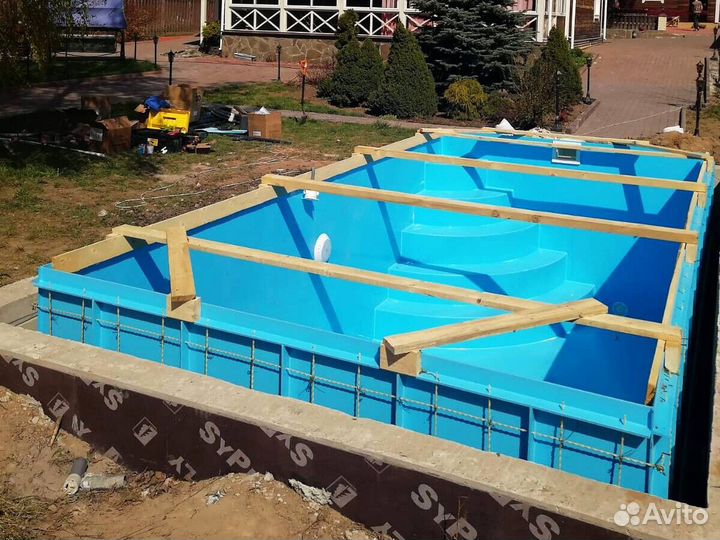 Бассейн 5,7х2,8 полипропиленовый