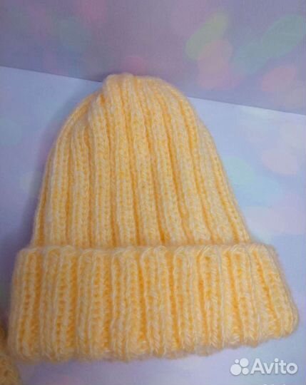 Комплект шапочка и шарф