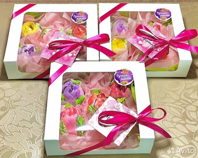 Букеты из шоколада, зефира и пряников