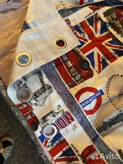 Новый комплект шторы и тюль