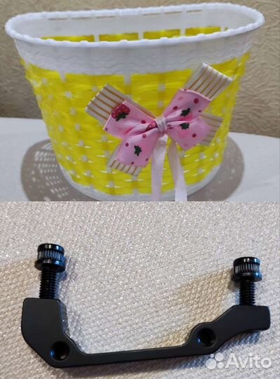 Корзинка на руль держатель калипера адаптер