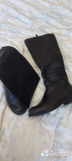 Сапоги женские осень Mascotte натуральная кожа